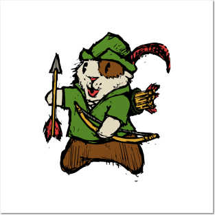 Guinea Pig Robin Hood Posters and Art